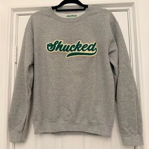 Gray Shucked Sweatshirt from Tony Award Winner Play -Size S Unisex
